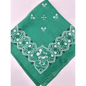 Vintage Mickey Mouse Walt Disney Western Bandana 20.5”x21” (B-6)